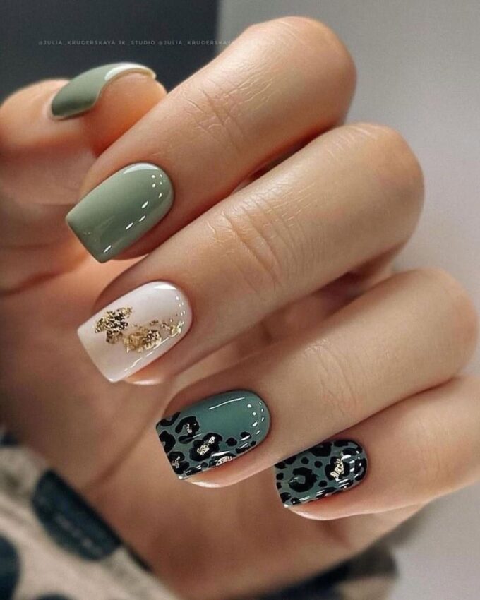 Nail art animal, ongles élégants